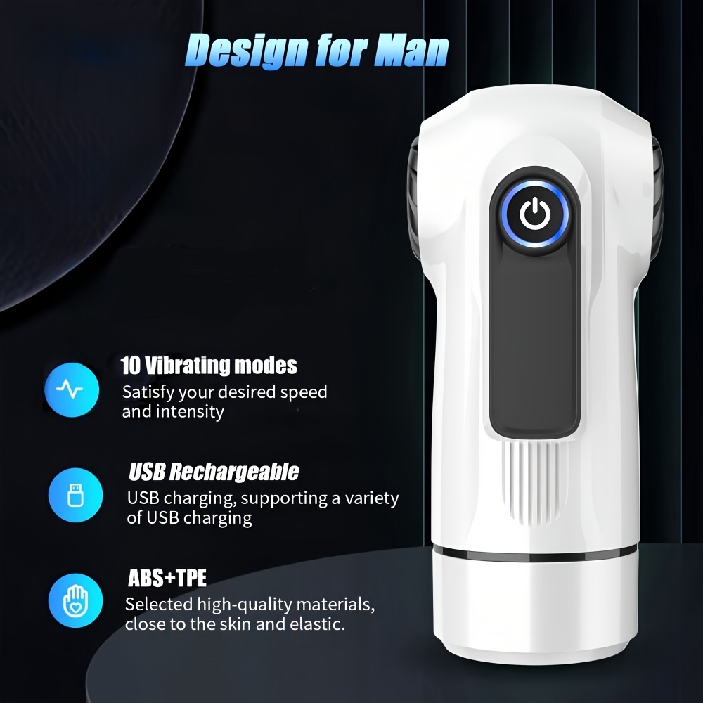 10 vibration   mens   with soft textured channels usb rechargeable tpe adult male   toy for   pleasure hygienic design   toy for couples details 4