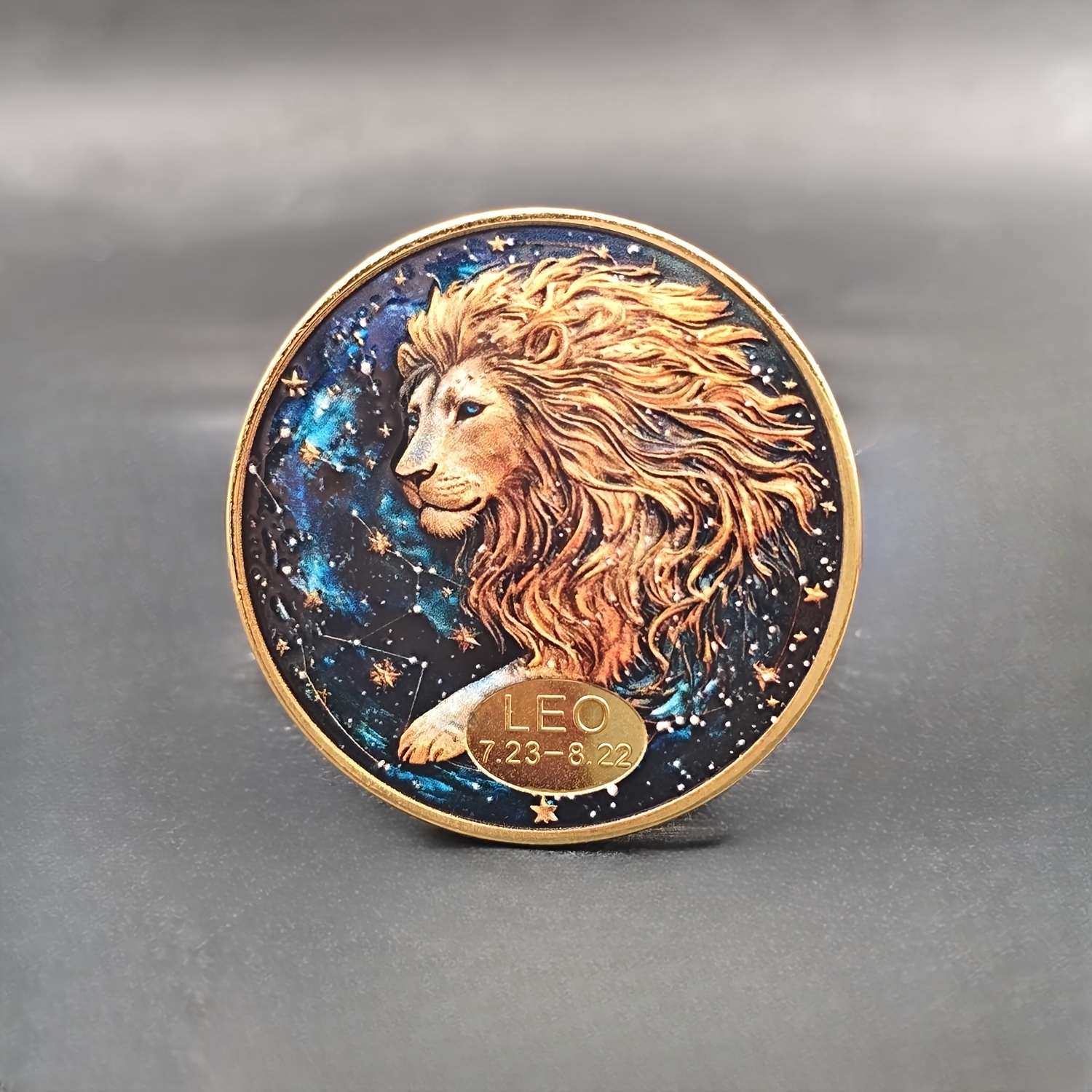 조디악 사인 수집용 코인 - 금속 페인트 기념 배지, 레오 & 쥬피터 리플리카 코인 디스플레이용 - 홈&주방 - Temu