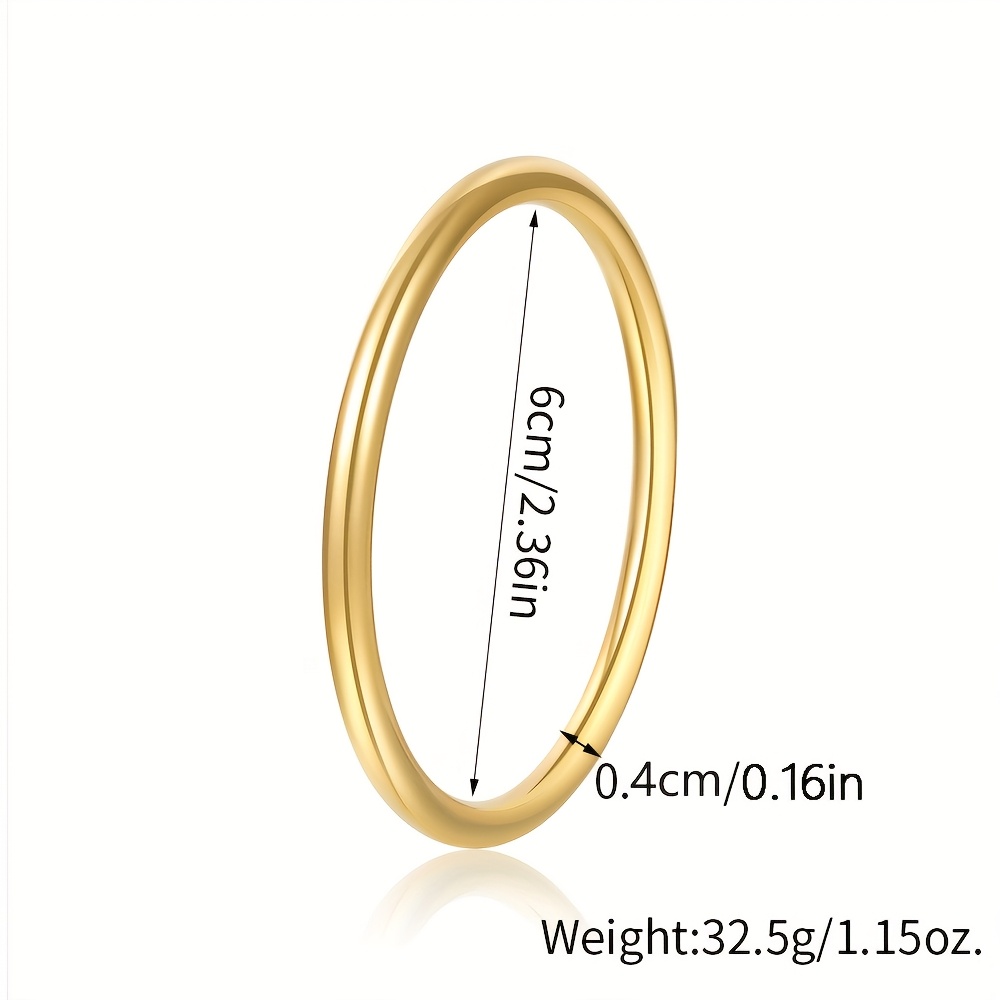 Women's Exquisite Round Closed Stainless Steel Bracelet, Elegant Design