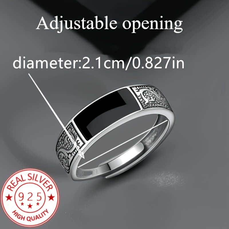 925 Silver Plated Adjustable Ring — Elegant Versatile Design