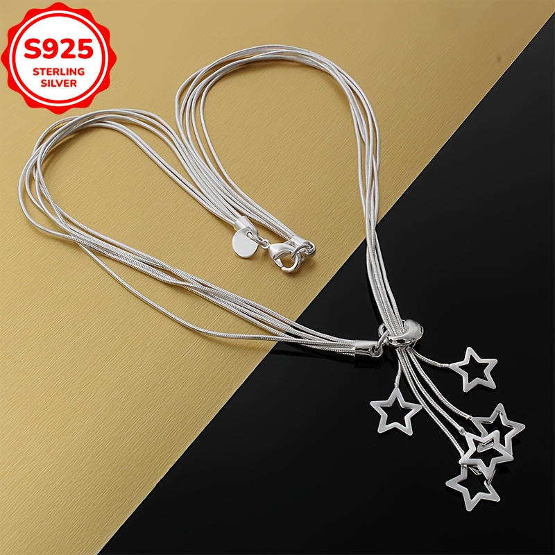 Hypoallergenic Star Necklace Gift for Women Anti Tarnish Box