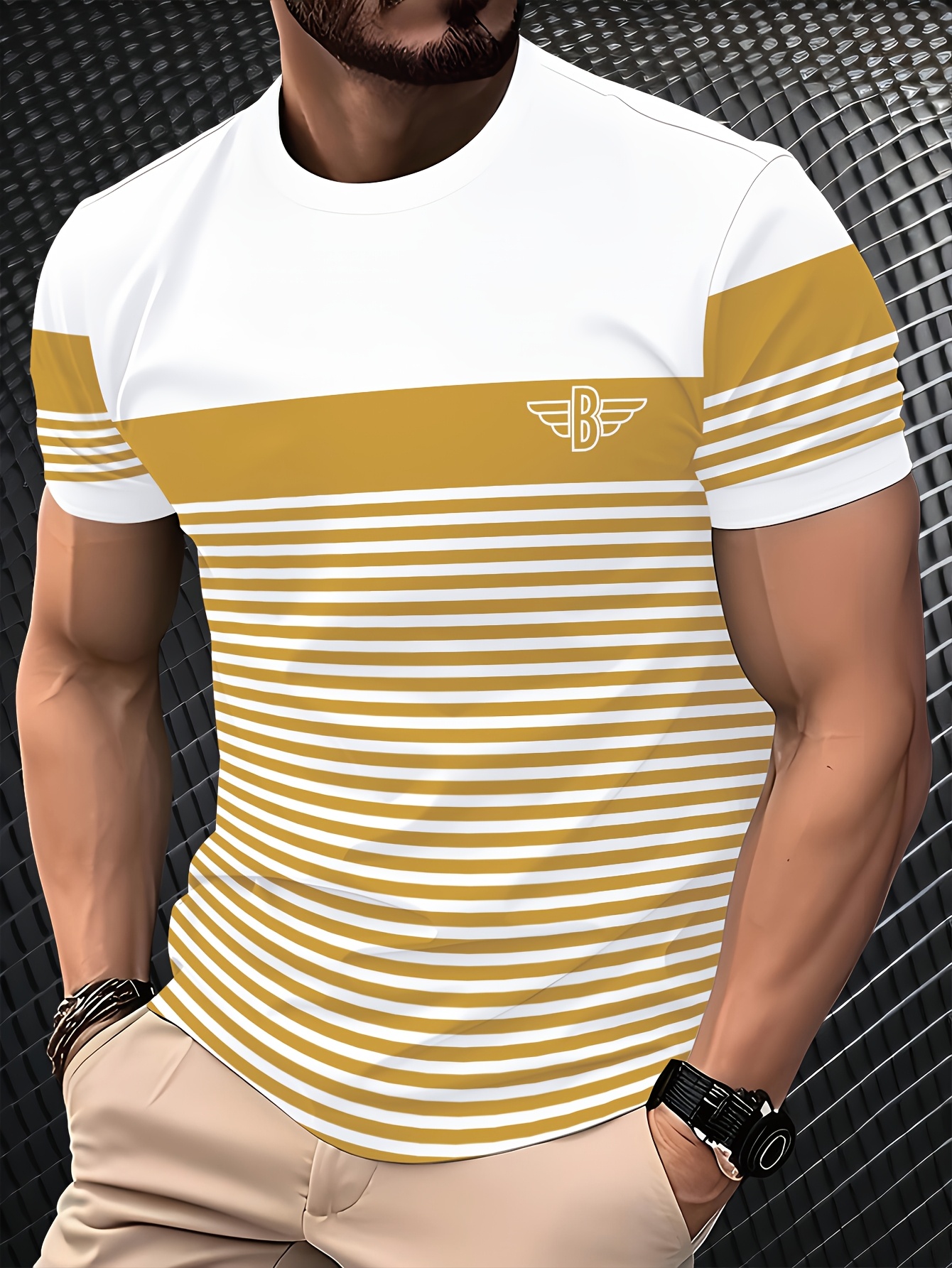 1pc multicolor mens novelty athletic t shirt t shirt casual  display picture 2