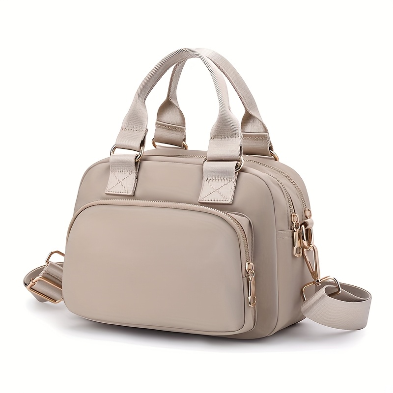 TEMU High-quality Nylon Women's Handbag, Large Capacity Square Bag, Lightweight Travel Shoulder Bag, Easy Crossbody Bag