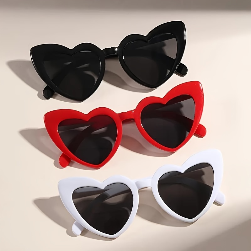 

3pcs Heart-shaped Fashionable Bright Candy Colors Perfect For Parties And Weddings