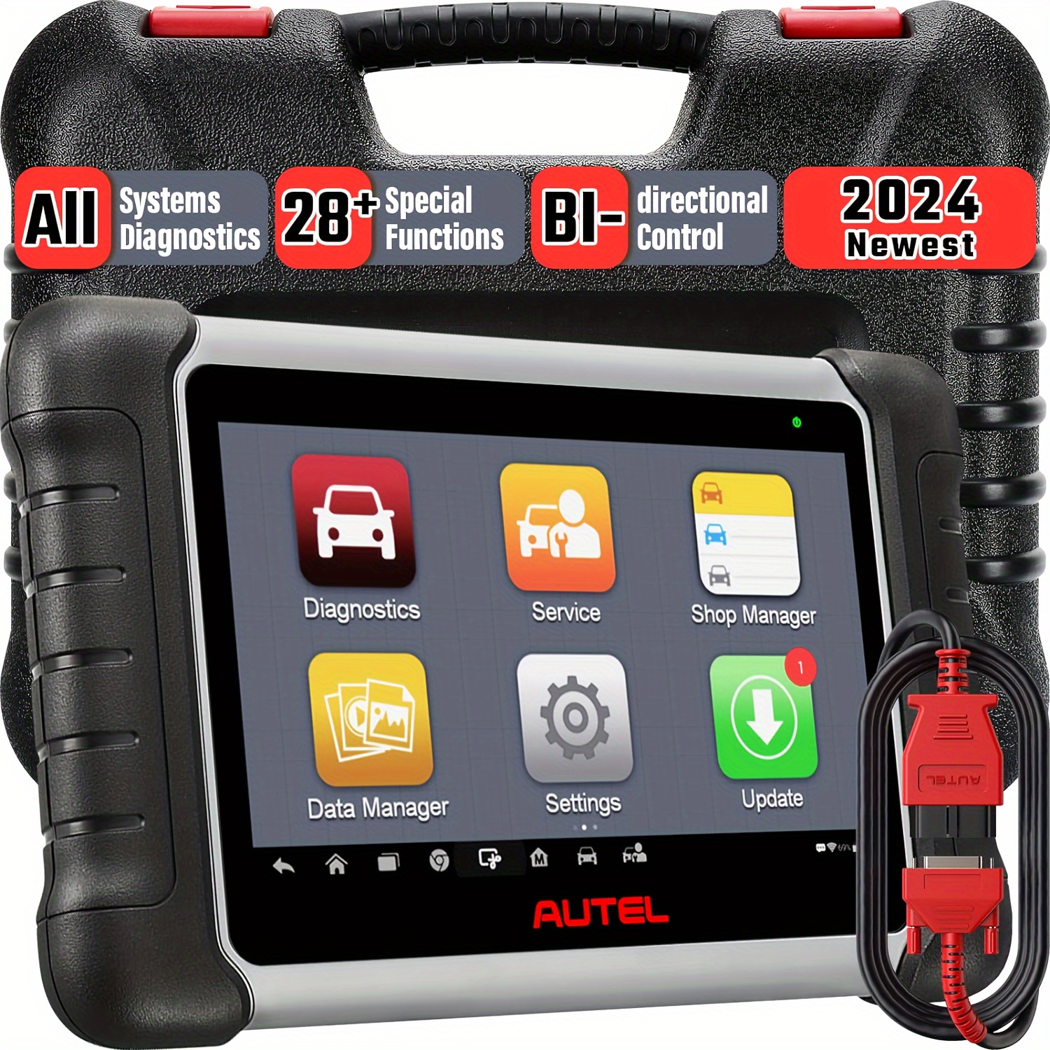Autel MS906 MAX Bi-Directional Scanner - 2025 Updated Diagnostic Tool With ECU Coding & CANFD