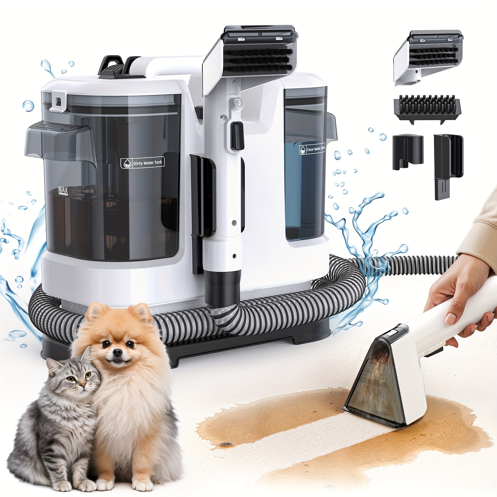 Lubluelu 16500Pa Krachtige Zuigkracht Spotreiniger