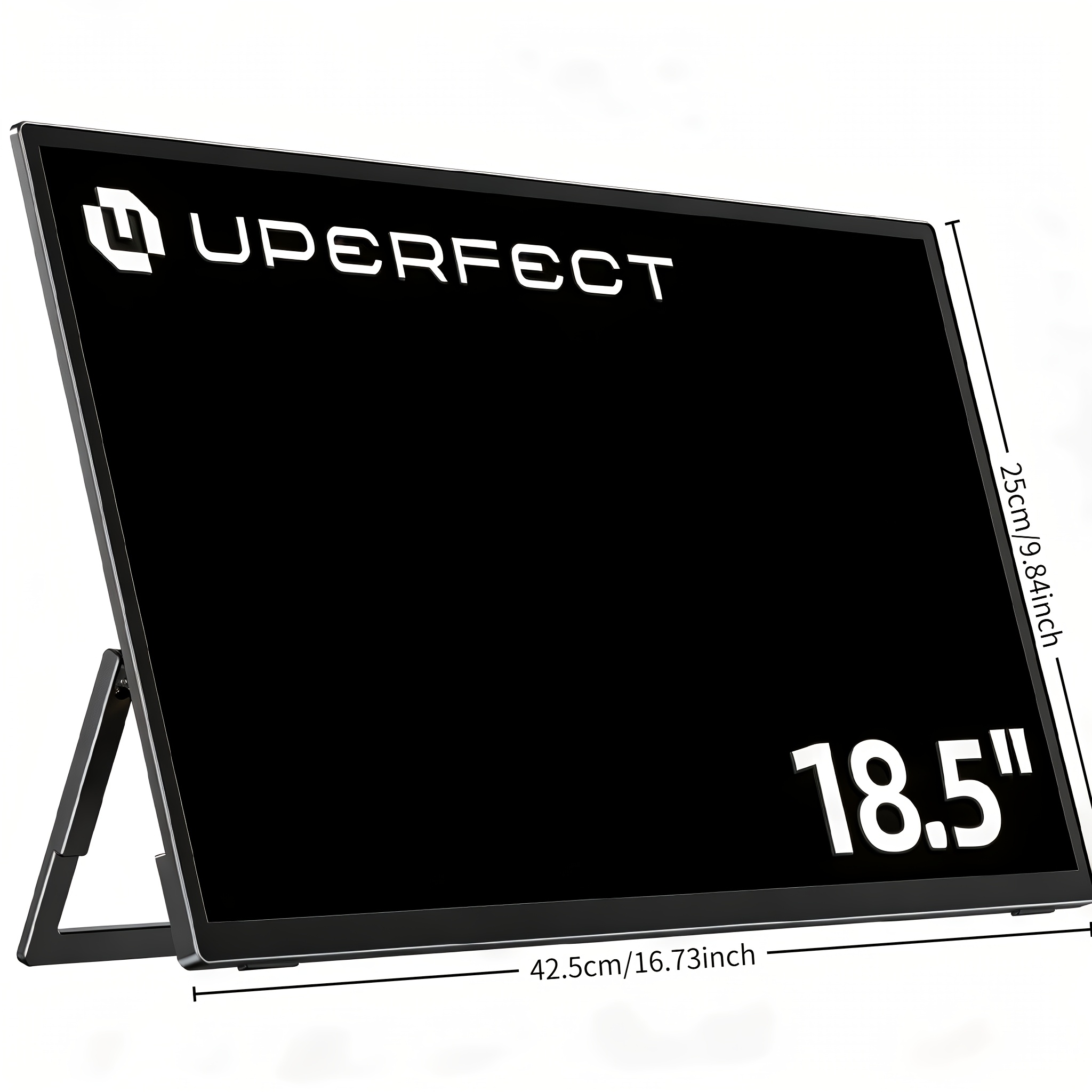Image of Uperfect " 120hz Portable Gaming Monitor, 1080p Fhd Ips Usb-c Mini Hdtv, Vesa Compatible, For Laptop Ps4/5 Pc Phone