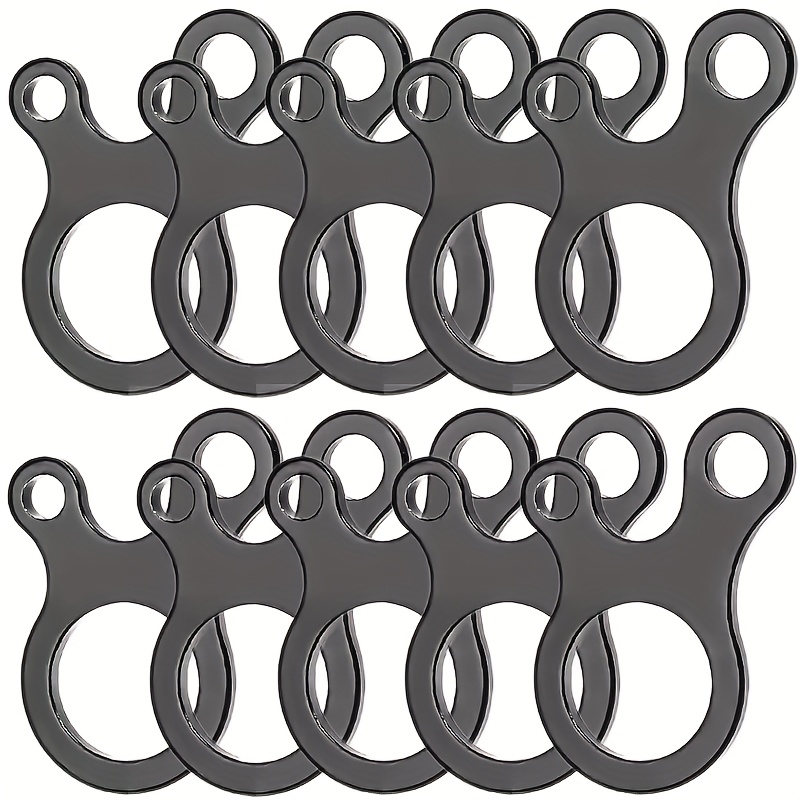 Set Of 10 Tent Tensioners And Rope Adjusters For Outdoor Camping And Hiking Activities.