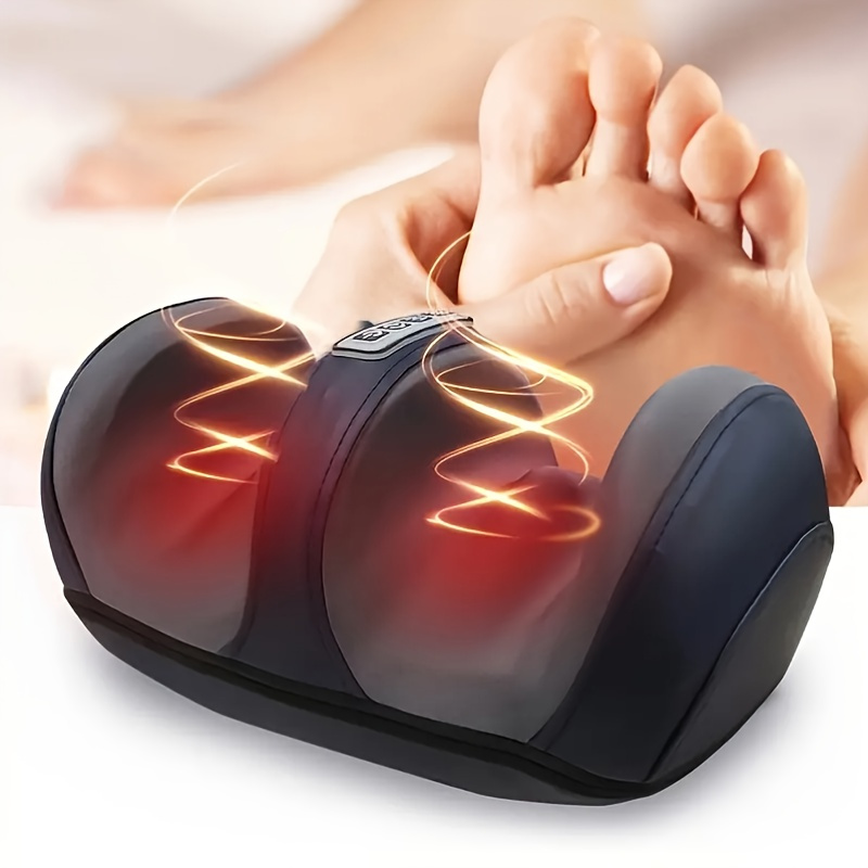 electric shiatsu foot massager with heat kneading massage   machine   plug 110v 130v plug powered unscented deep tissue massager for feet durable material without battery Product details 2