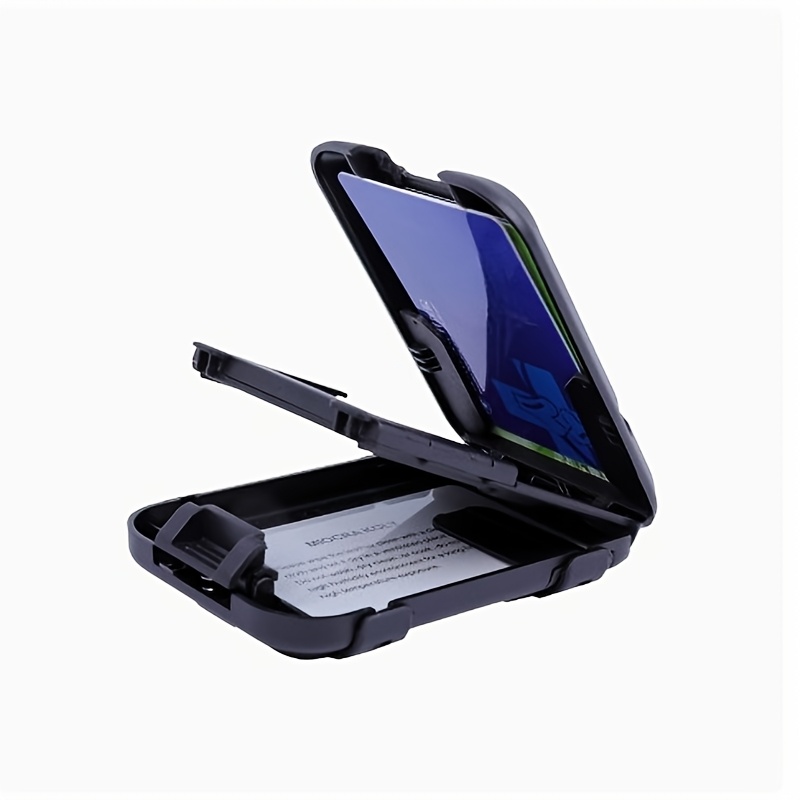 Carteira, Bloqueio RFID Minimalista para Homem, Ultrafina com Clipe, Bolso para Dinheiro, Cartões de Crédito
