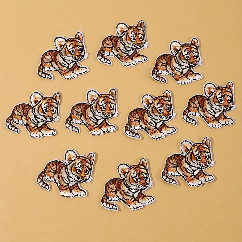 

5pcs/set Cute Embroidered Iron-on Patches, High Quality Sew-on Appliqué For Dresses And Diy Crafts, Mixed Color Set