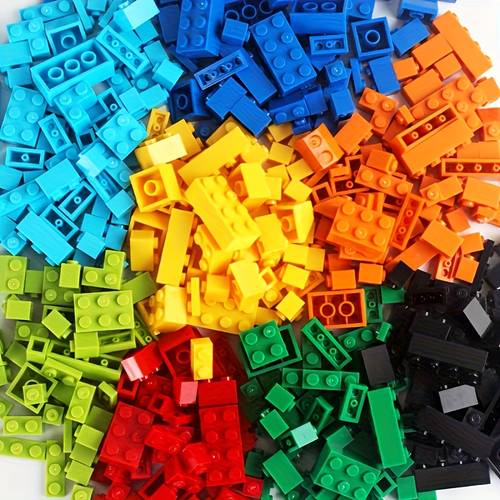 item picture 400pcs building blocks creative houses cars animals plants scene building random color loose building blocks toys christmas gift halloween gift birthday gift