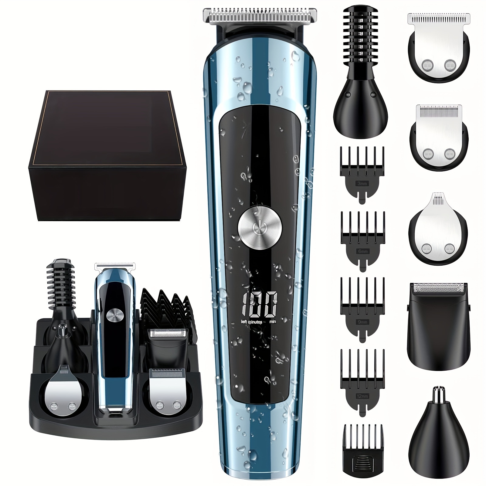 

Beard Trimmer For Men, Electric Razor Hair Trimmer, Cordless Hair Clippers Shavers For Men, Mens Grooming Kit For Nose Mustache Body Facial, Gifts For Men Husband Father