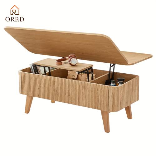3 in 1 lift top coffee table convertible dining table oval desk modern space saving multifunctional table with storage lift top mechanism hydraulic stable tabletop partial assembly mdf wood for small apartment office