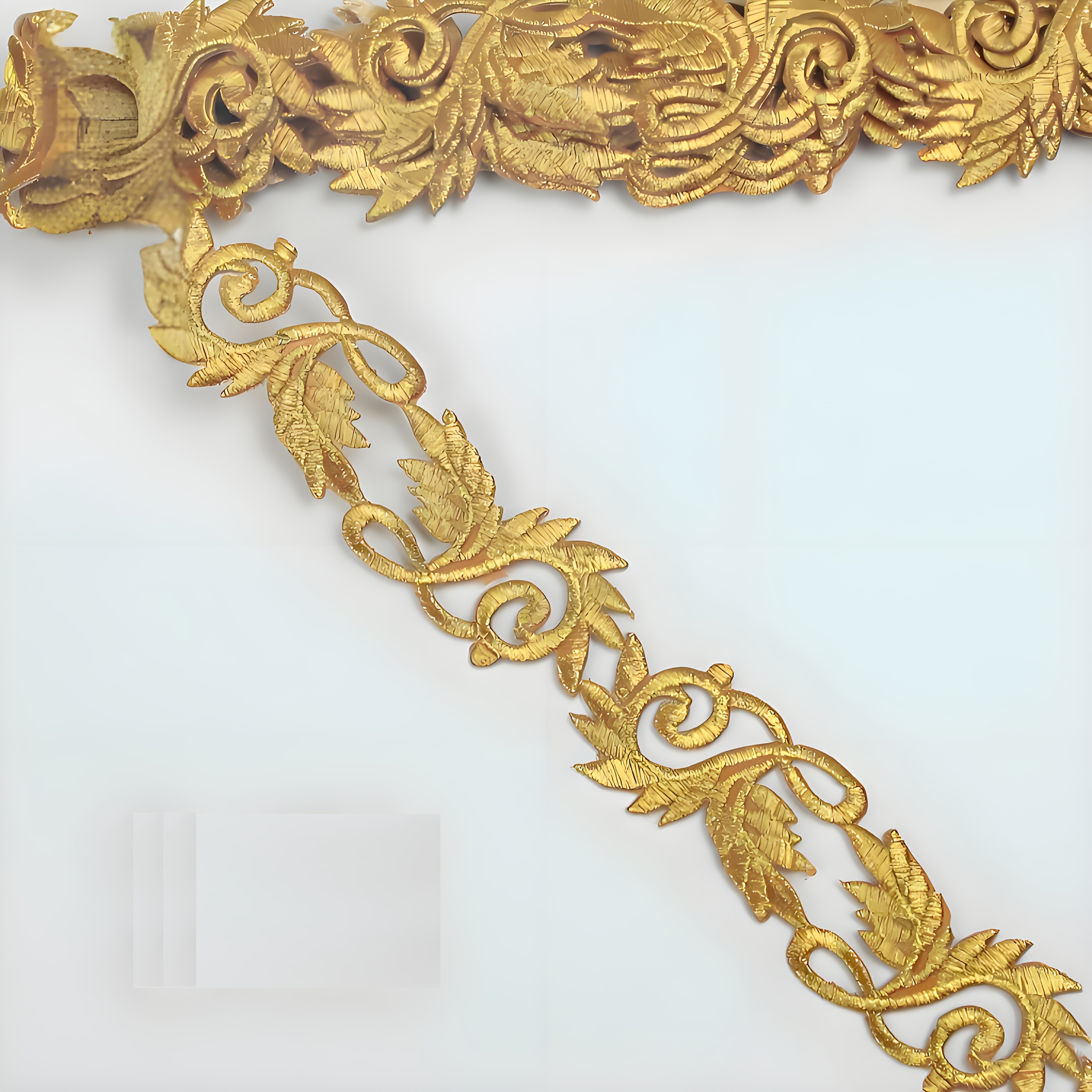 Image of 1 Yard Of Embroidered Lace, Golden Decorative Lace, Suitable For Performance Costumes, Formal Dresses, And Home Decor, Ironed And Adhered