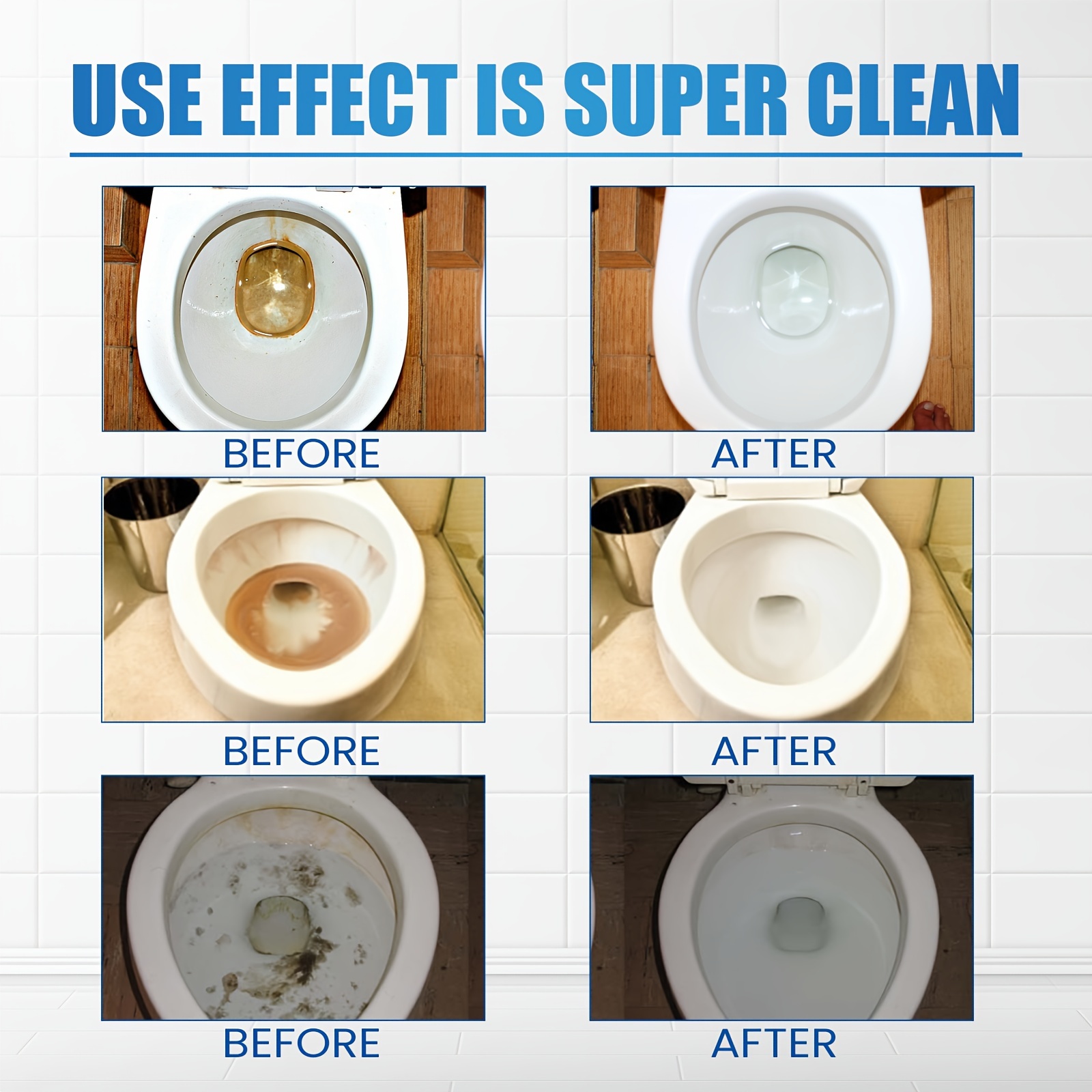 Easy clean Toilet Bowl Effervescent Tablets Eliminates Temu