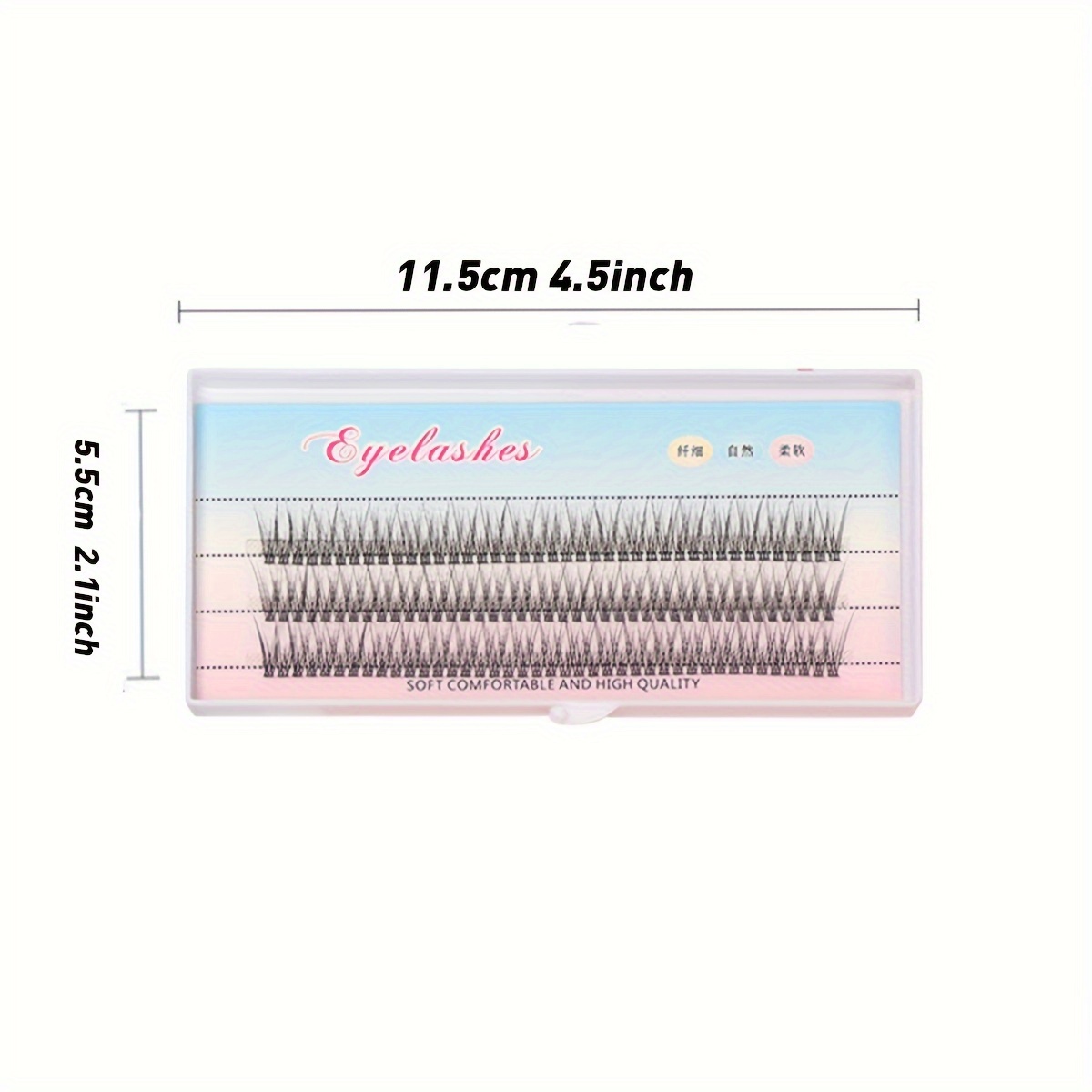 

Diy Fishtail Cluster Eyelashes - Natural Look, C-, 0.07mm Thickness, 10-12mm Length - Perfect For Everyday Wear