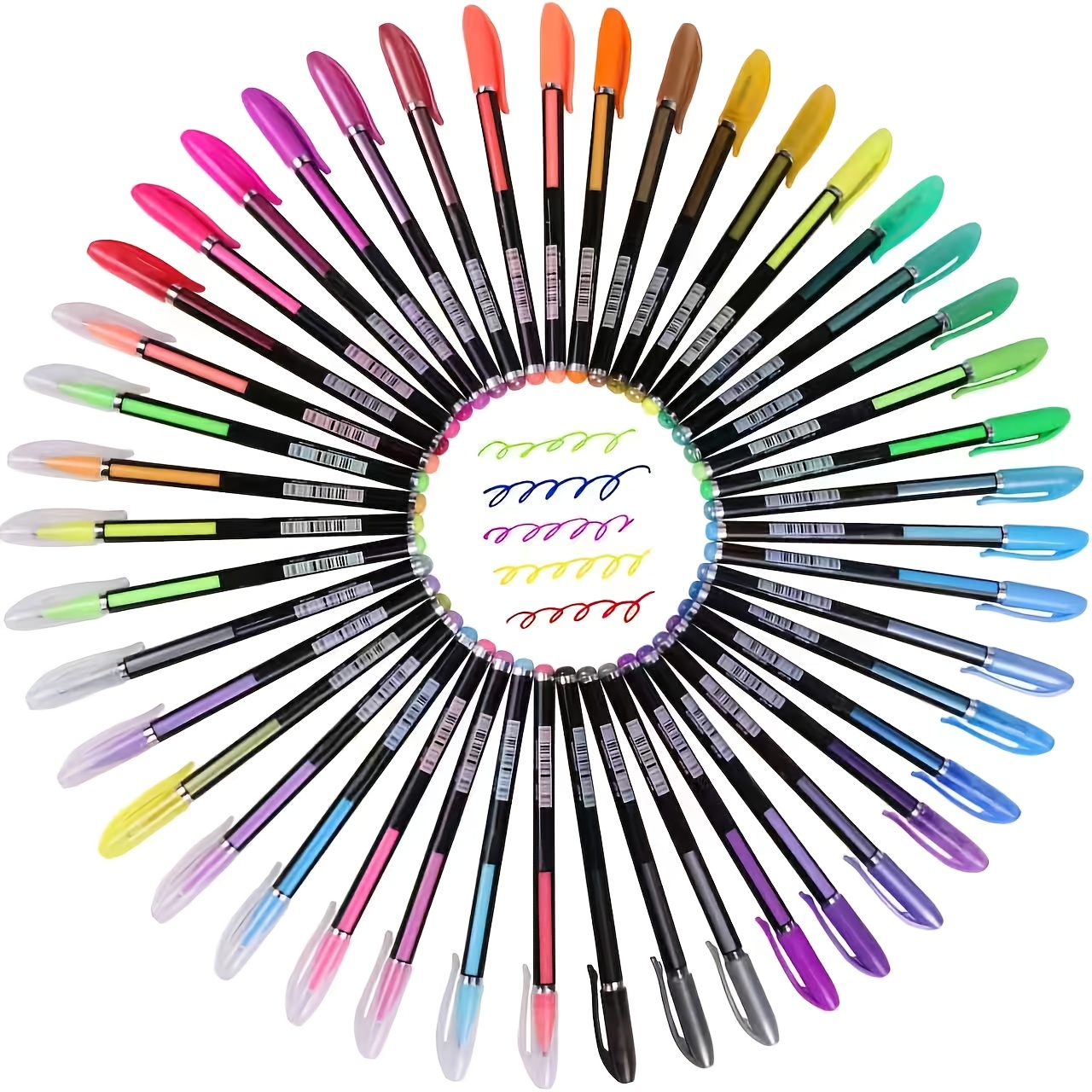 48pcs Gel Pen Set - 1.0mm Tip For Smooth Writing, Includes 12 Glitter Gel Pens, 12 Neon Gel Pens, 12 Gouache Gel Pens, High , Ideal For Drawing, Writing Supplies