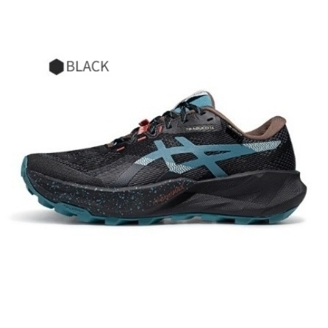 ASICS Men's Trail Running Shoes, Grippy and Wear-Resistant Sneakers, Breathable Running Shoes, TRABUCO 14 GTX, Black, 1011C165-001