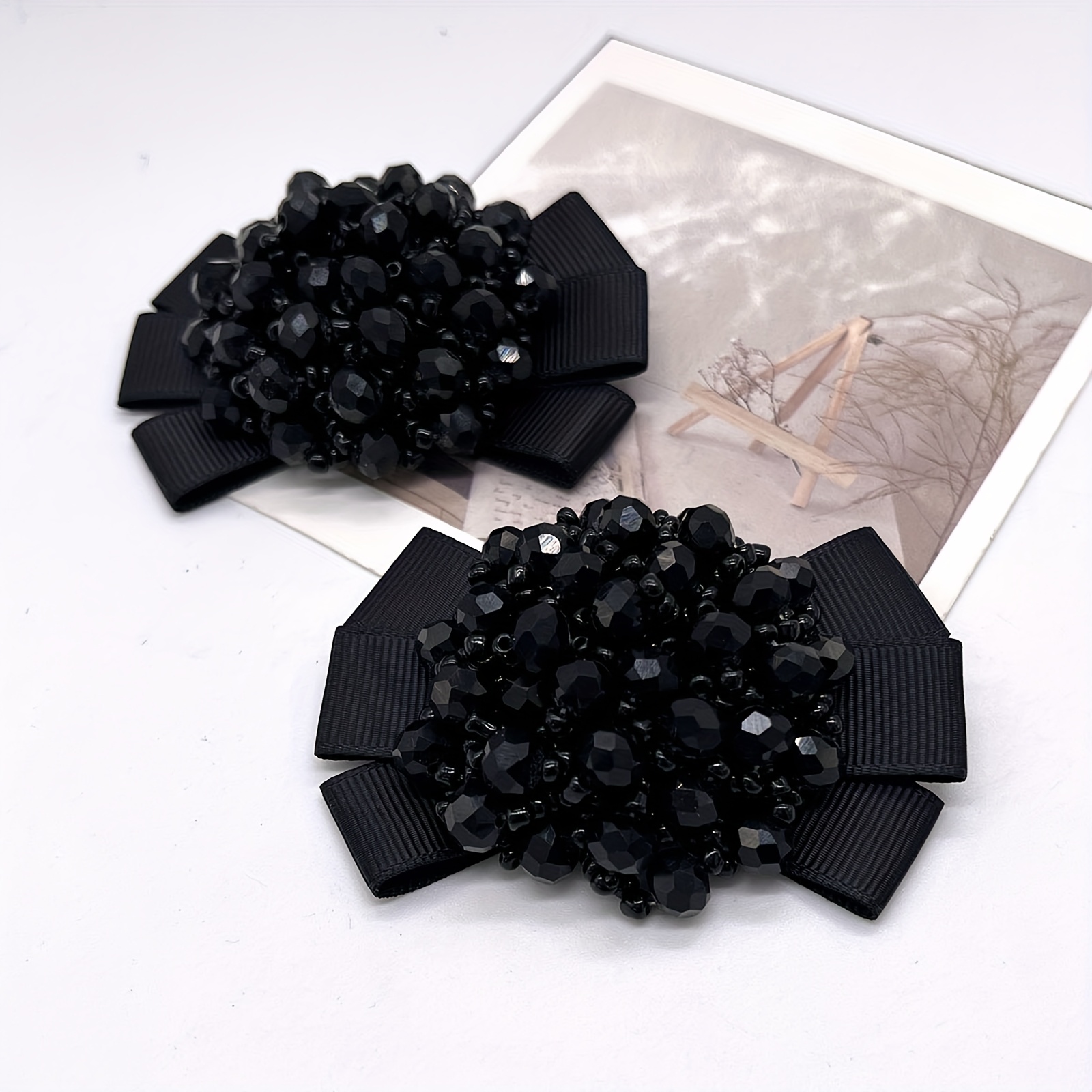 TEMU Scarpe Nuove Gioielli Scarpe Fatte a con di Perline Decorazione a Scarpe da Donna Scarpe Indispensabili Fibbia Scarpe con Fibbia Rimovibile