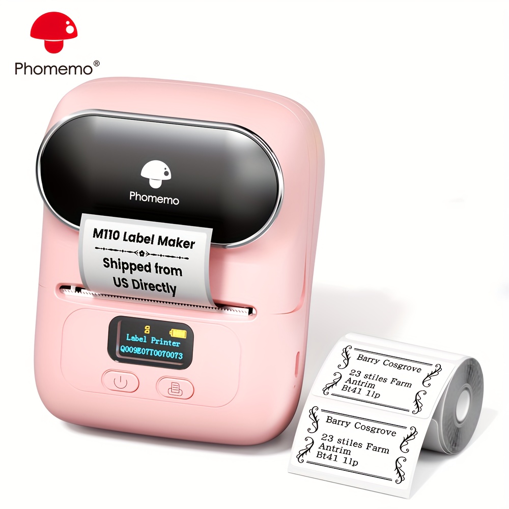 

Phomemo M110 Thermal Label Makers - Portable Wireless Thermal Label Maker Printer For Barcode, Clothing, Jewelry, Retail, Mailing, Compatible With Phone & , Halloween Gift, Christmas Gift, Gifts