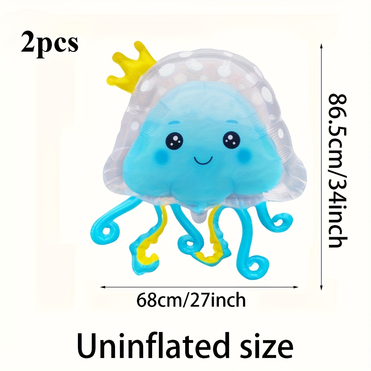 1 2 4pcs Octopus Shaped Balloons Ocean Theme Birthday Party Decorations Room Decoration G 601100237978947
