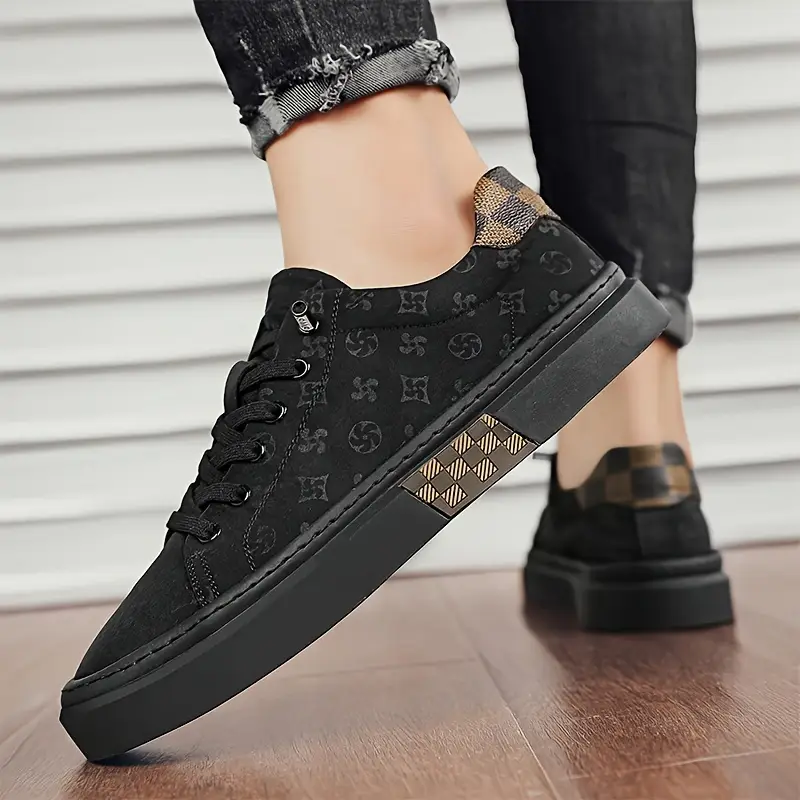 mens breathable canvas sneakers casual slip on shoes with laces for details 5
