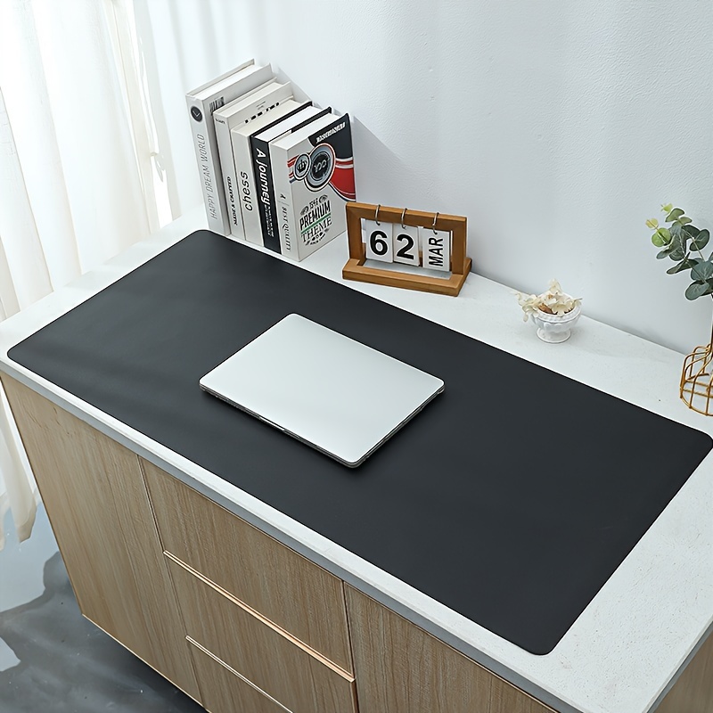E-shop Leder-Mauspad Kunstleder Schreibtischunterlage für Büro, Wasserdicht und Fleckenresistent Tastatur-Pad, Einfarbiges Computertuch, Geeignet für