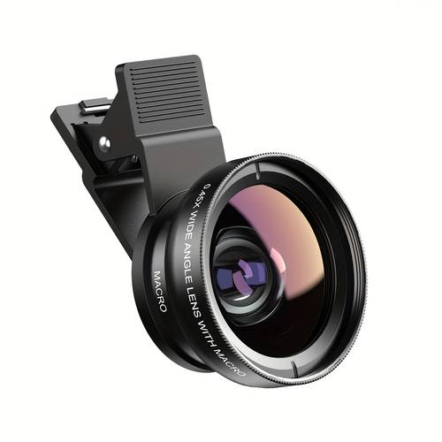 ¡mejora la fotografía de tu smartphone con el kit de lente hd 0.45x de 37 mm y lente super macro 12.5x de ! regalo