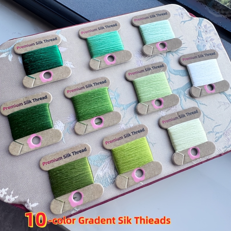 10pcs Premium Silk Thread Set for Embroidery