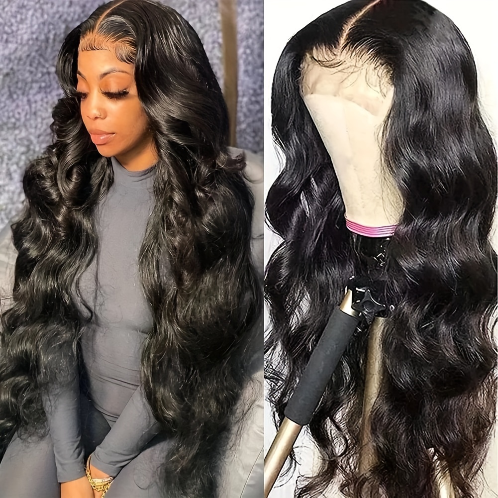 13x6 lace front wigs human hair baby hair 150% Temu Ireland