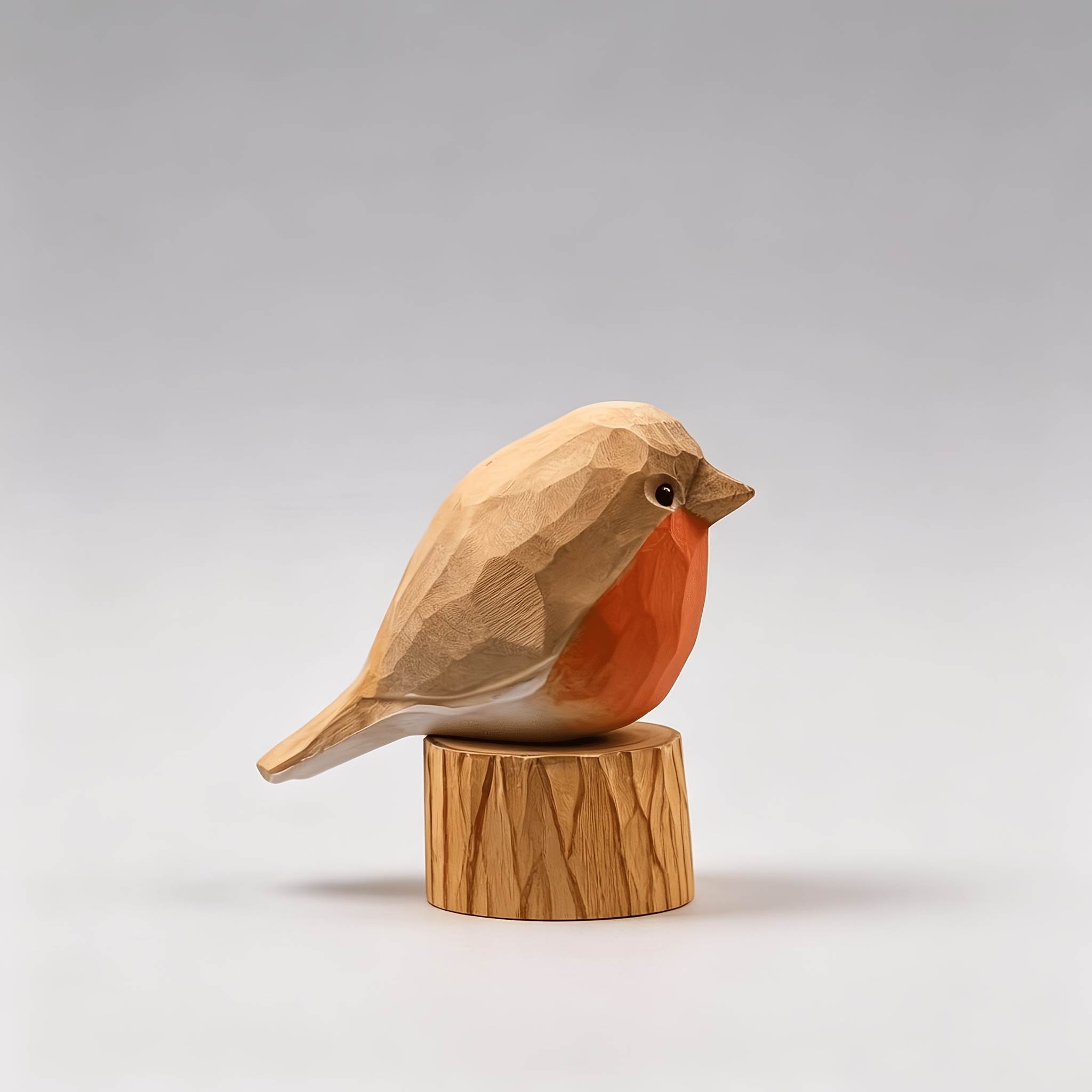 Image of 1pc Handcrafted Wooden Bird Figurine - Sculpture, Hand-painted Detail, Ideal For Shelf Decor & Unique Gift For Bird Enthusiasts, Bird Additions