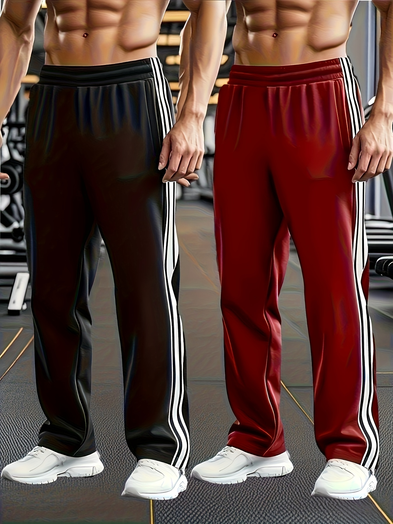 2pcs mens athletic pants outdoor casual suitable for exercise versatile mens gift