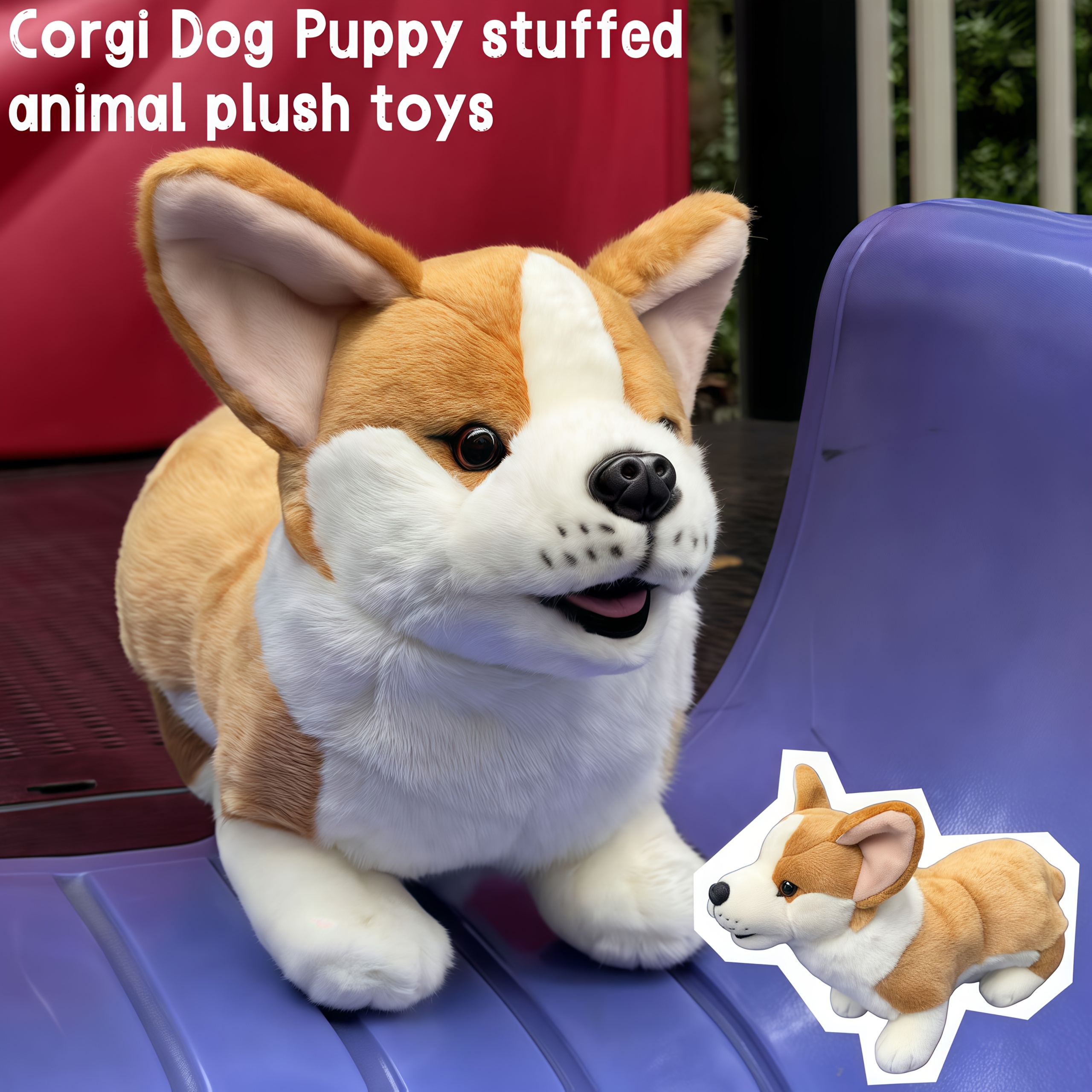 corgi plush toy sold on Temu Australia