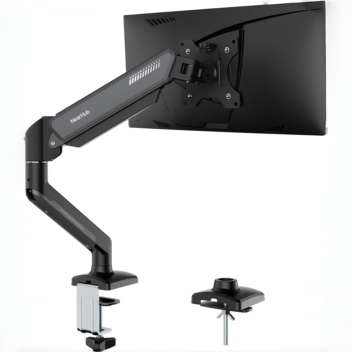 Soporte de escritorio para un monitor individual, adecuado para pantallas que van desde...