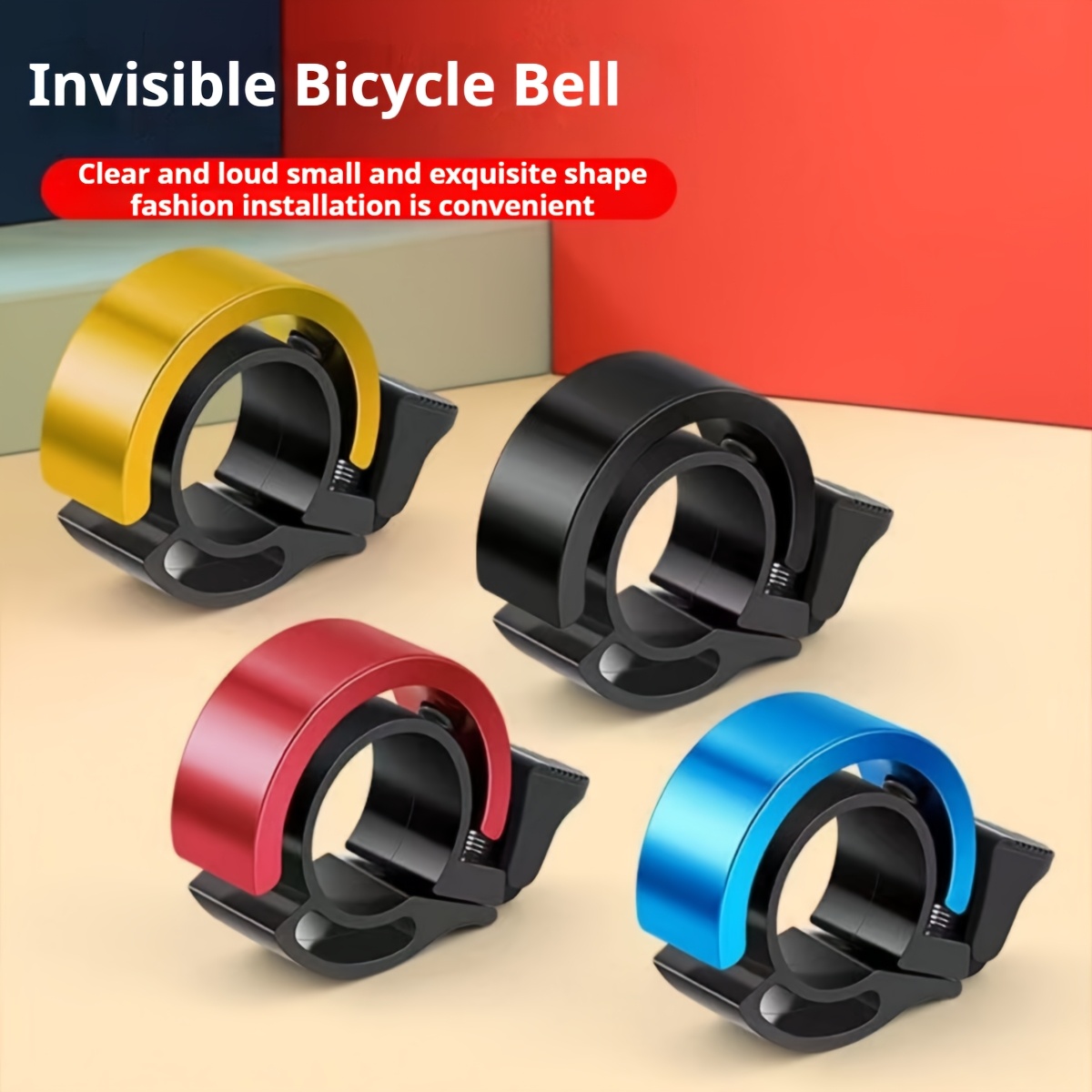 

Loud Invisible Bicycle Bell For Mountain And Road Bikes, Aluminum Alloy, , Colors