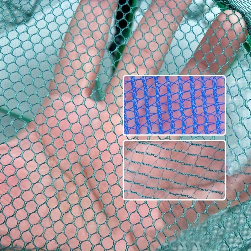 Anself Foldable Fishing Net Hexagon 6 Hole Fishing Net Shrimp Cage Trap Minnow Crab Baits Mesh Trap Net 6 Holes