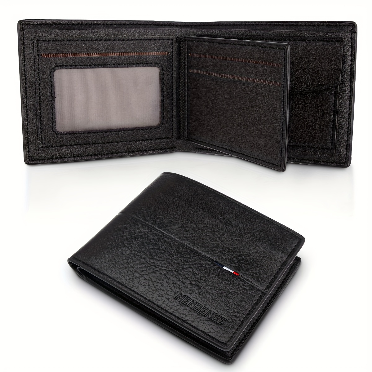 

1pc Men's Simple Vintage Short Wallet, Large Capacity Multiple Card Slots Wallet, Pu Leather Wallet, Ideal Gift For Men