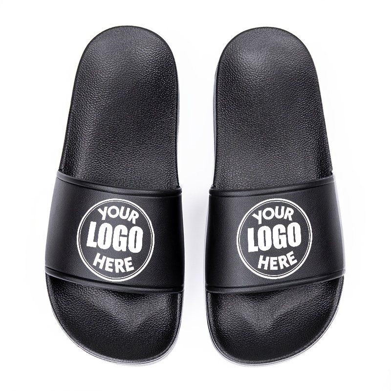 TEMU Custom Personalized Slippers With /photo/text/name - Lightweight Eva Sole Suitable For Beach, Pool, Bathroom - Non-slip Sole & Soft Cushioning -