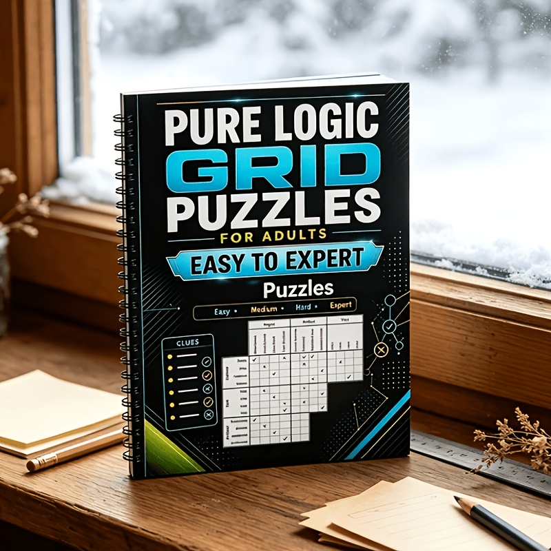 Pure Logic Grid Puzzles for Adults, Brain Teasers