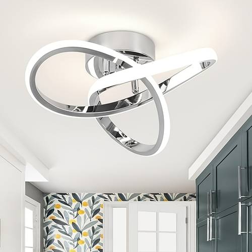 modern minimalist decorative flower shaped led light fixtures metal recessed adjustable three color suitable for bedrooms kitchens etc