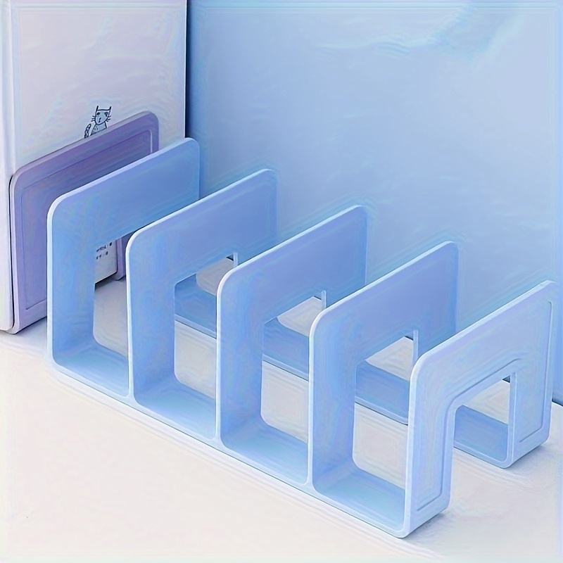 

Book Standing Rack Desktop Book Storage Divider Board Book Desk Shelf Transparent Acrylic Book File Book Clip