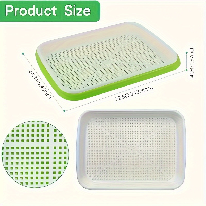 1 Pack, Germination Dish Seed Growth Tray, No Water Cultivation Seed ...