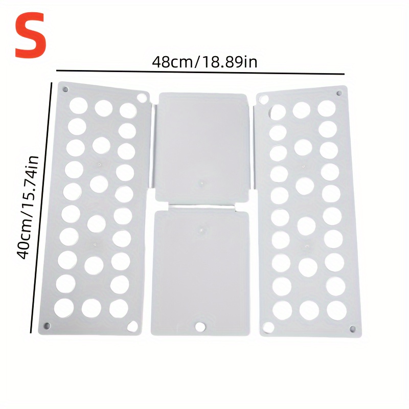 TEMU 1 Plastic Folding Plate, Quick Folding Plate For Clothes Hangers, Quick Folding Clothes Plate For , Suitable For Travel T-shirt Folding Accessory Assistant