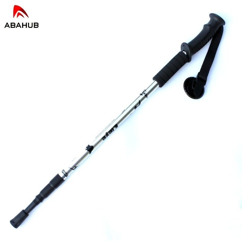 3-Section Trekking Poles with Straight Handle for Hiking and Camping