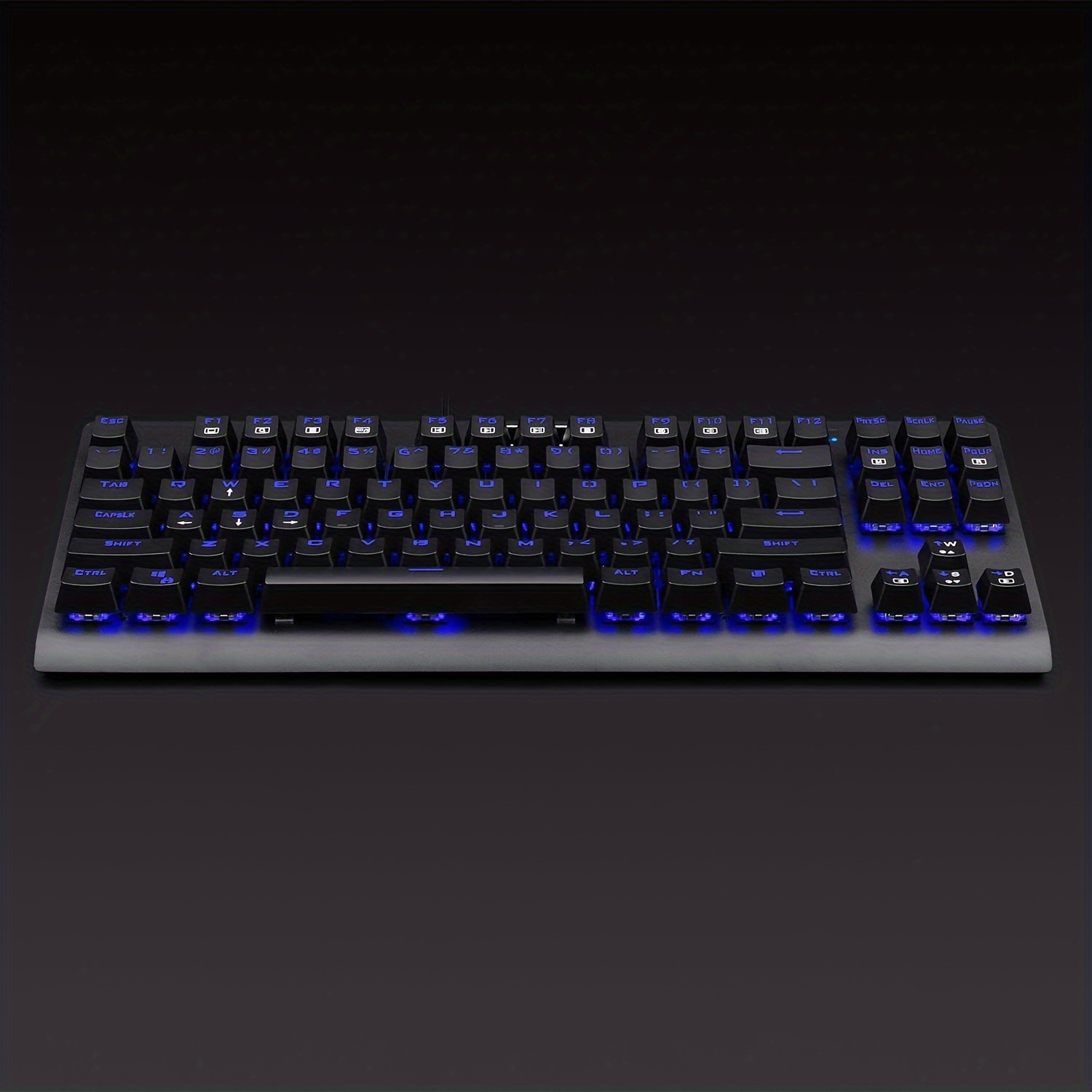 

Kg040 Mechanical Gaming Keyboard Blue Led Rgb Backlit Wired With Clicky Blue Switches Equivalent Compact Tenkeyless With 87 Keys For Windows Pc (black)