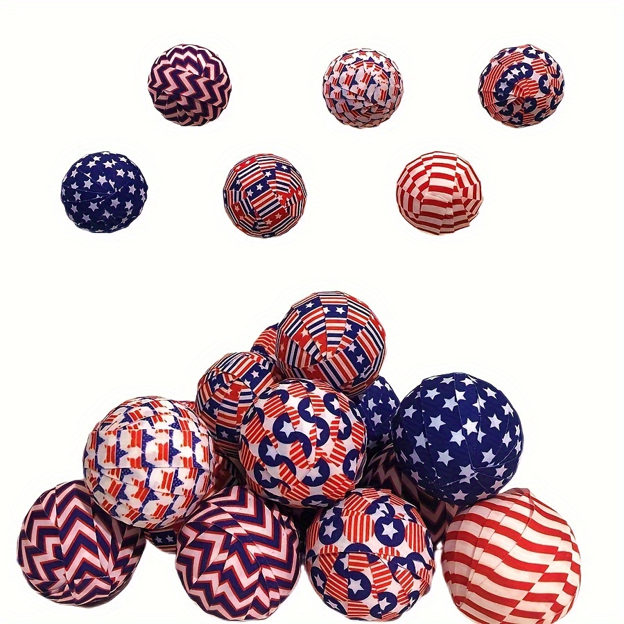 

12pcs, American Independence Day Decoration Ball Holiday Decoration 4th Of July Ball Ornament Home Room Decor