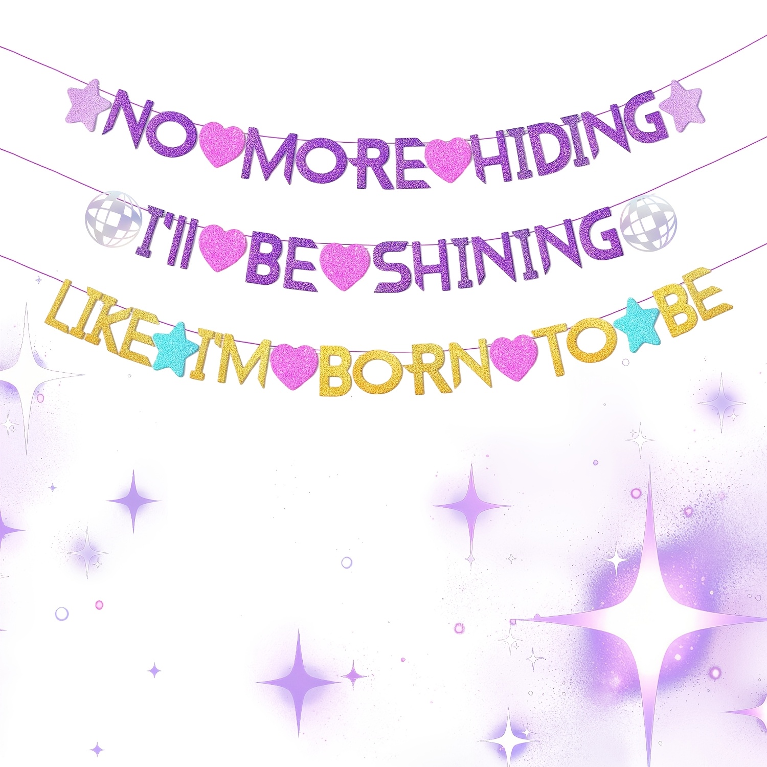 Hunters Birthday Decorations Banner | Hiding, Be Shining Theme, Decorations For Birthday Party, Suitable For Room And Use