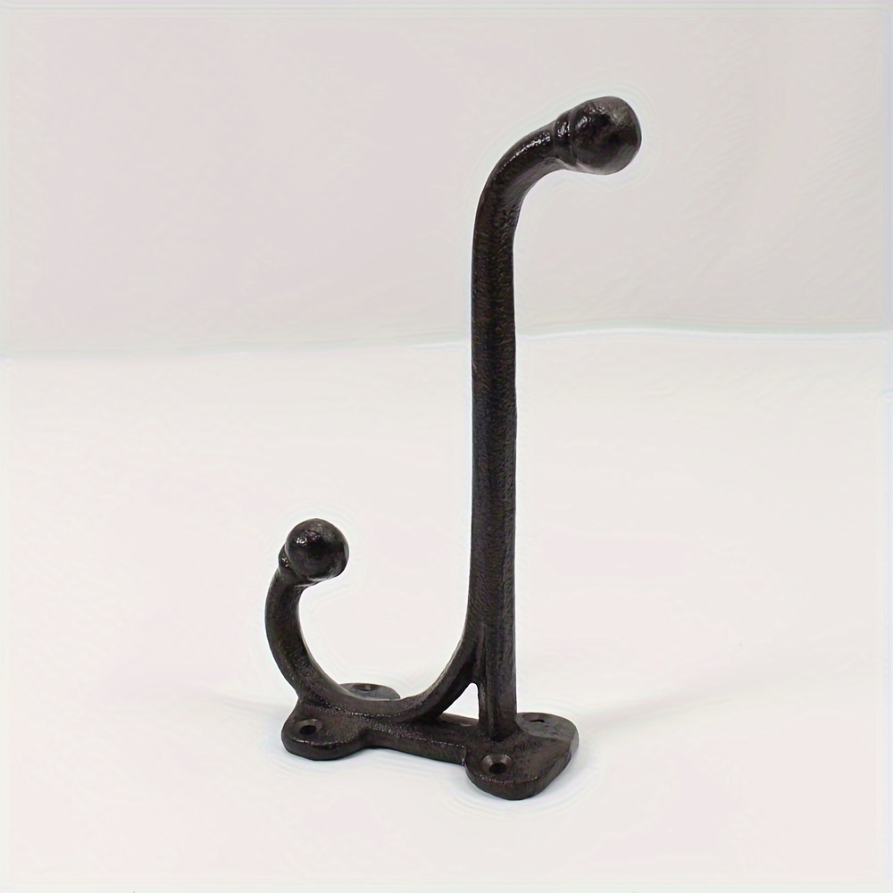 E-shop 1 Gusseisen Robuster Haken, Rustikaler Garten-Dekorationshaken, Blumentopfhalter, Wandmontierter Haken