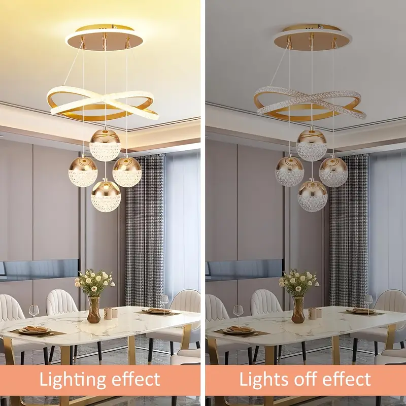 Plafonnier Led Cristal Moderne, 3 Couleurs Réglable Lustre En Cristal Plafonnier Led Cristal Moderne, 3 Couleurs Réglable Lustre En Cristal